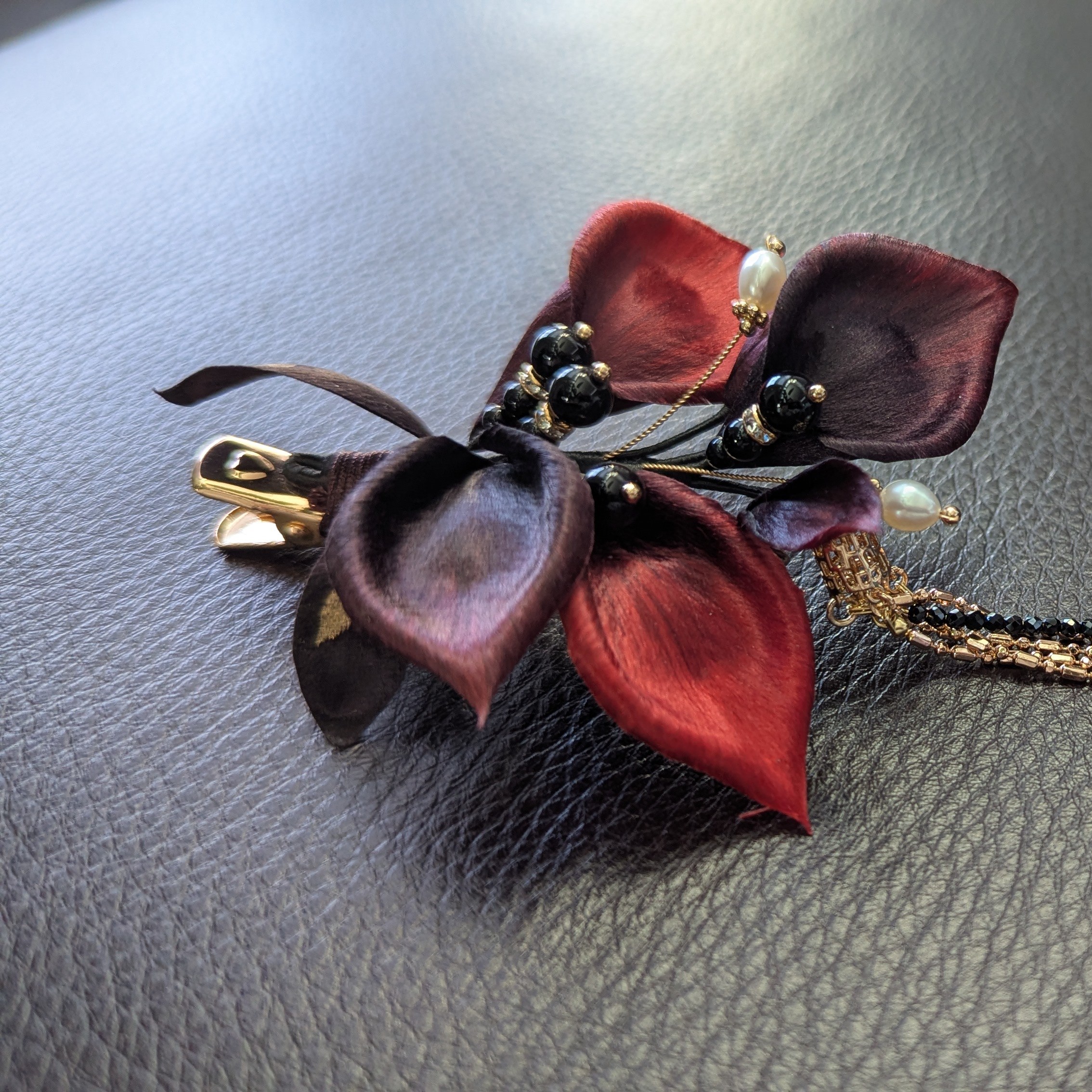 Crimson Nocturne Heritage Brooch