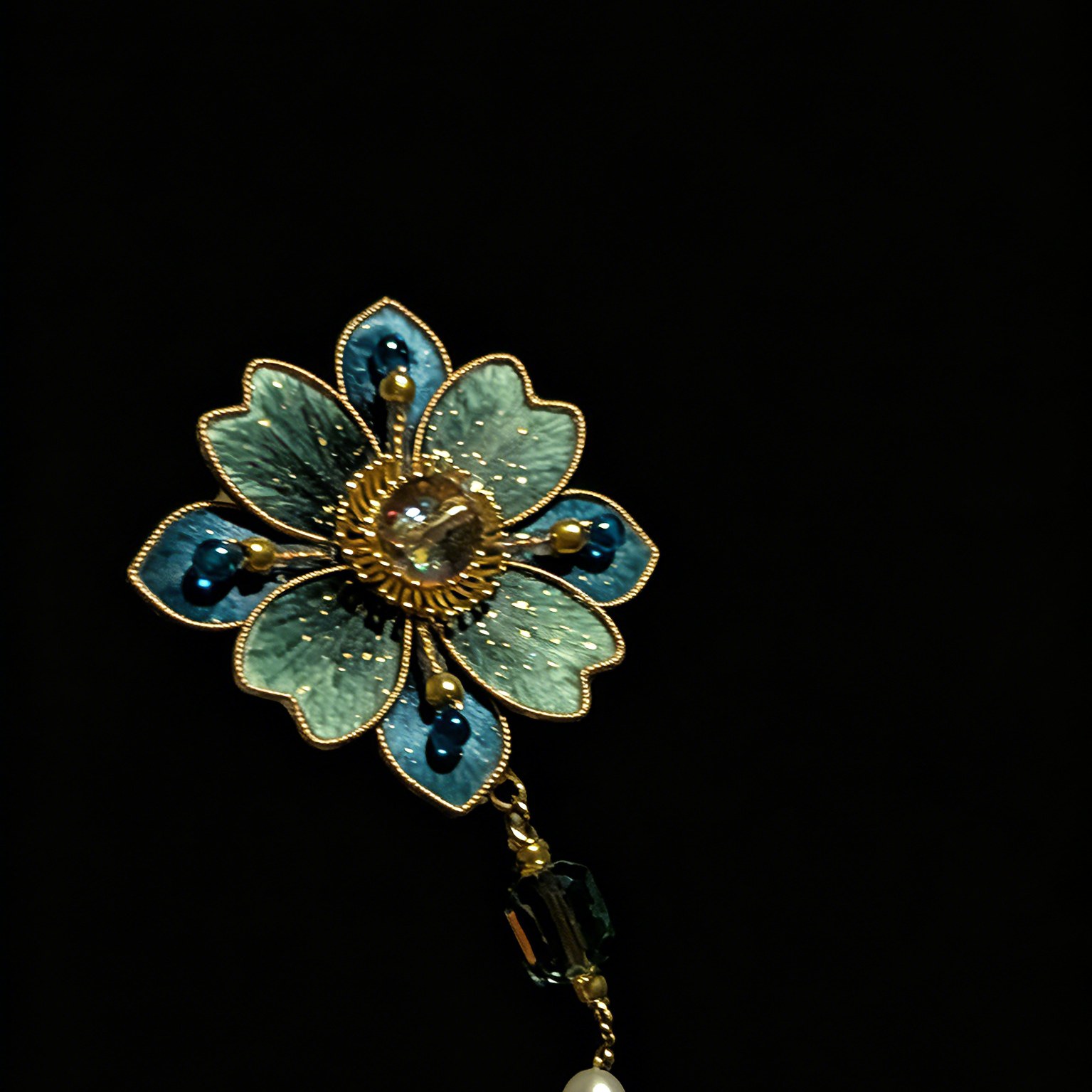 Celestial Bloom Baoxiang Hua Brooch