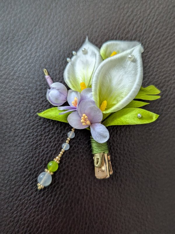 Renewal Calla Lily Silk Hair Clip