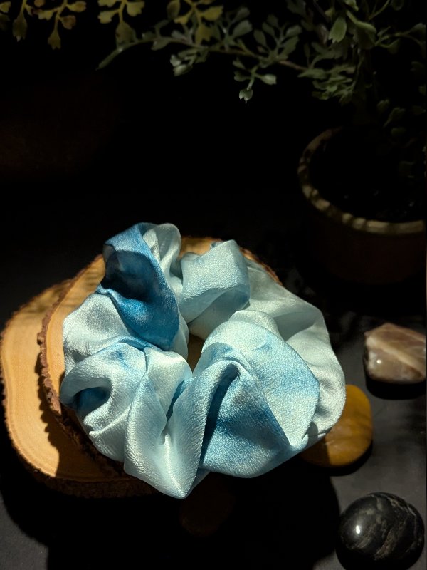 Botanical Glow Silk Scrunchie